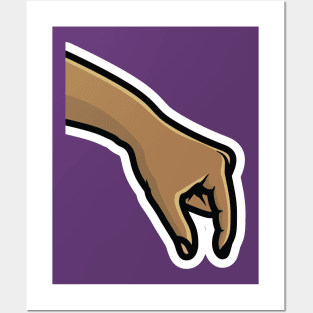 People Hands with Various Gestures Sticker vector illustration. People objects icon concept. Hand giving something sign sticker vector design. Posters and Art